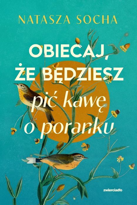 Obiecaj, że będziesz pić kawę o poranku (barwione brzegi). Zwierciadło