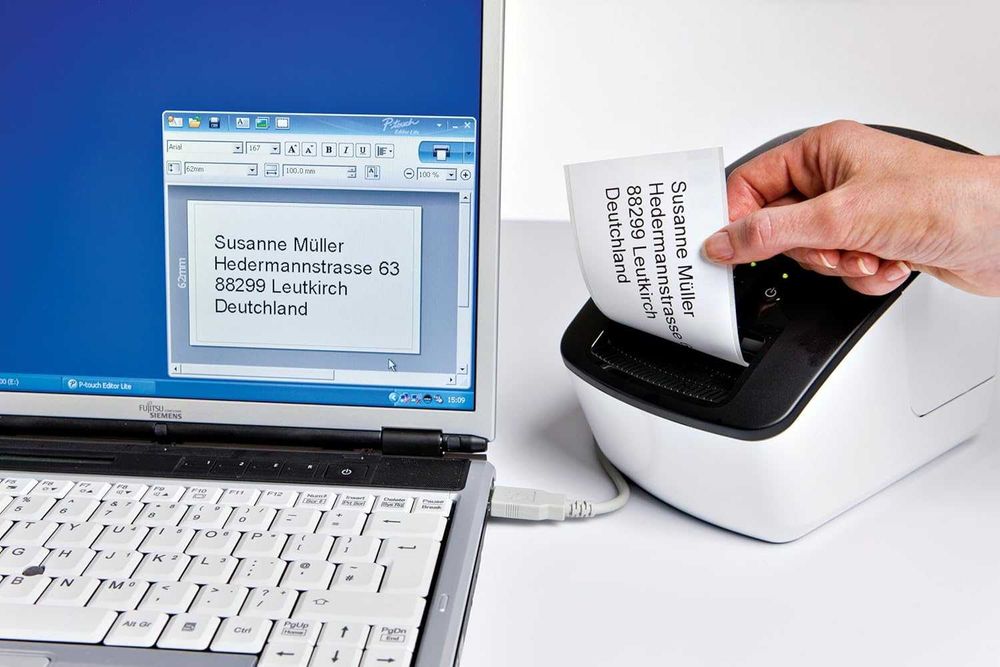 Brother QL-700 – szybka termiczna drukarka etykiet USB, 300 dpi