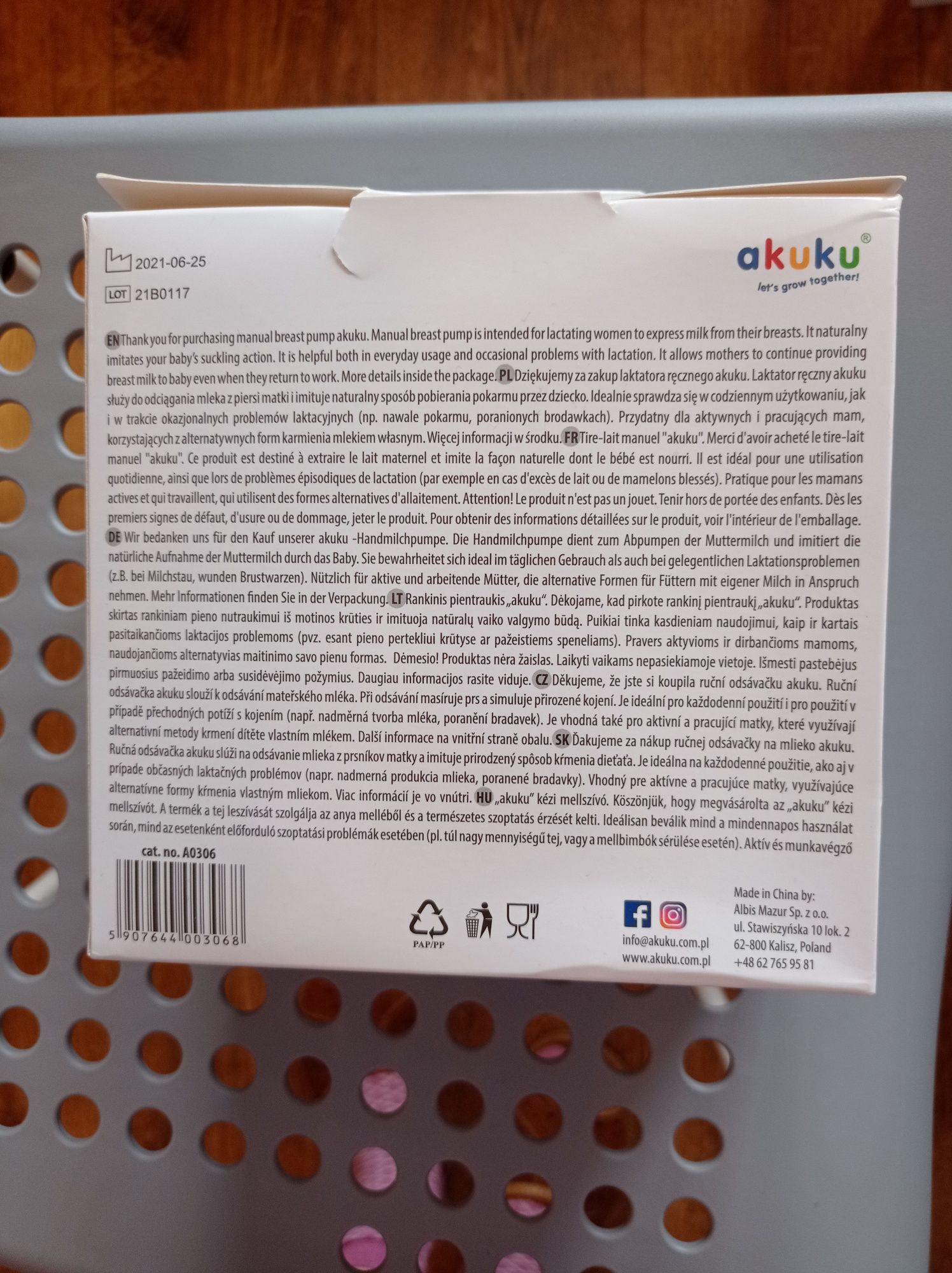 Laktator ręczny Akuku