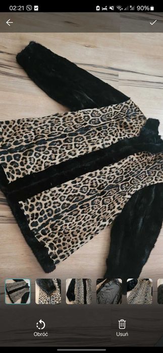 algierka naturalny futrzany vintage futro