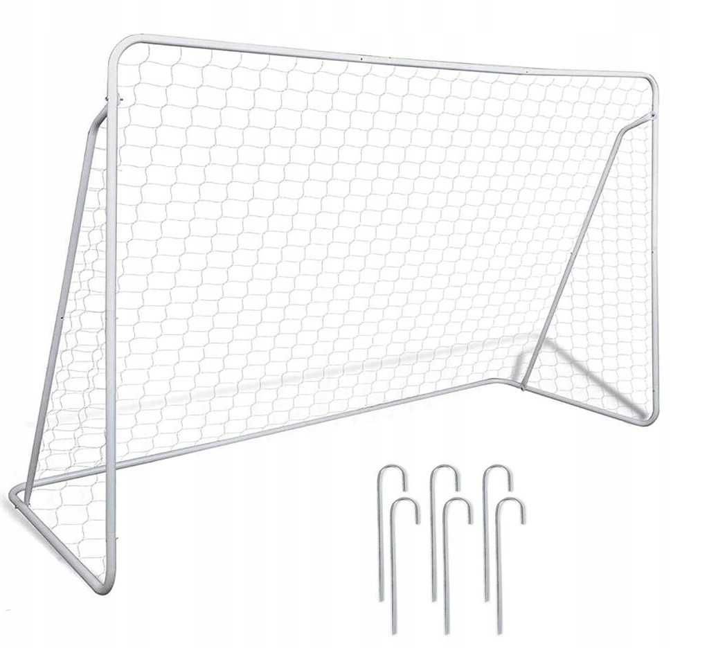 NOWA BRAMKA PIŁKARSKA 300x200x120 Do Piłki Nożnej Metalowa Przenośna