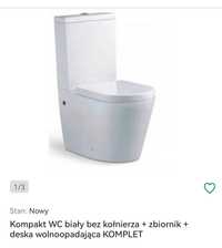 Kompakt wc bez kołnierza