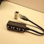 Rozdzielacz 1 do 3 gniazd LAN Gniazdo Ethernet Hub