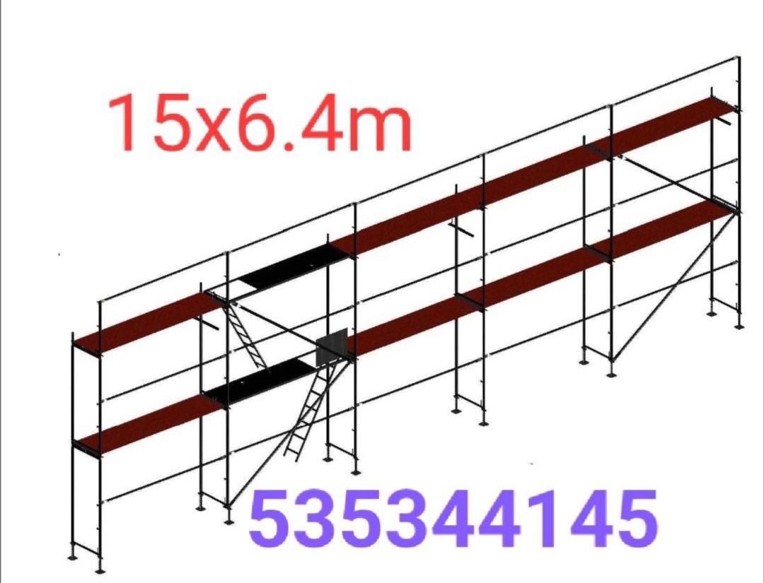 Wyprzedaż Rusztowanie ramowe plettac 100 m2 nowe