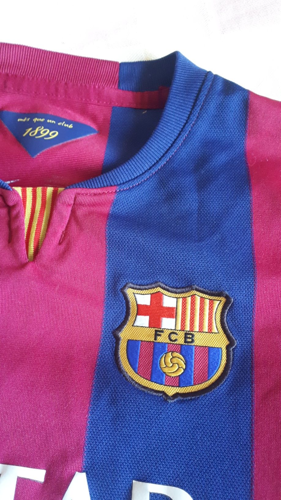 FCB Барселона Рубашка футболка летняя детская M плечи 33см,