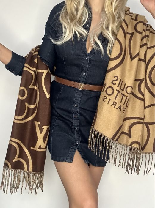 Popularny szalik z kaszmiru w stylu L V