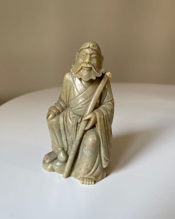 Rzeźba Figurka 12.5cm Kamień Azja Vintage