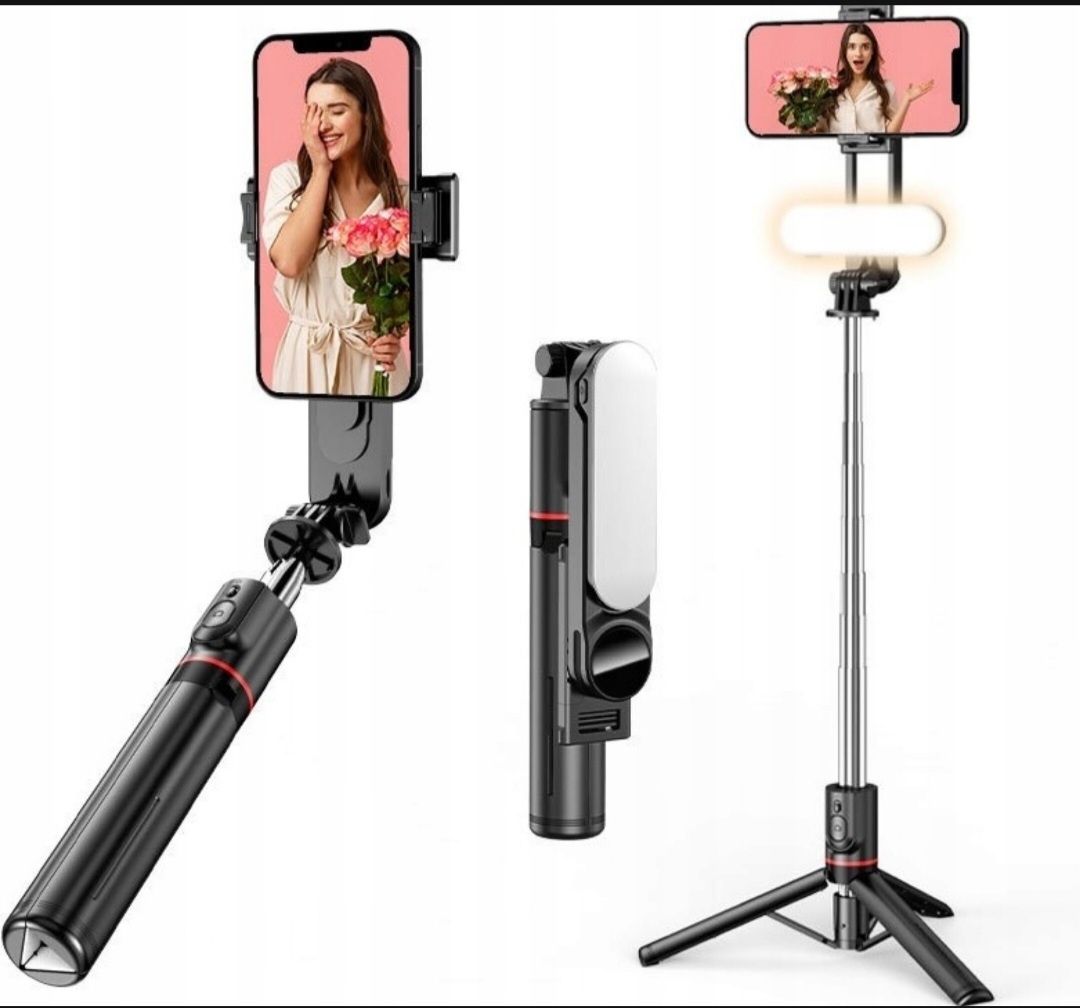 Kijek do Selfi Stick Pilot BLUETOOT z lampą