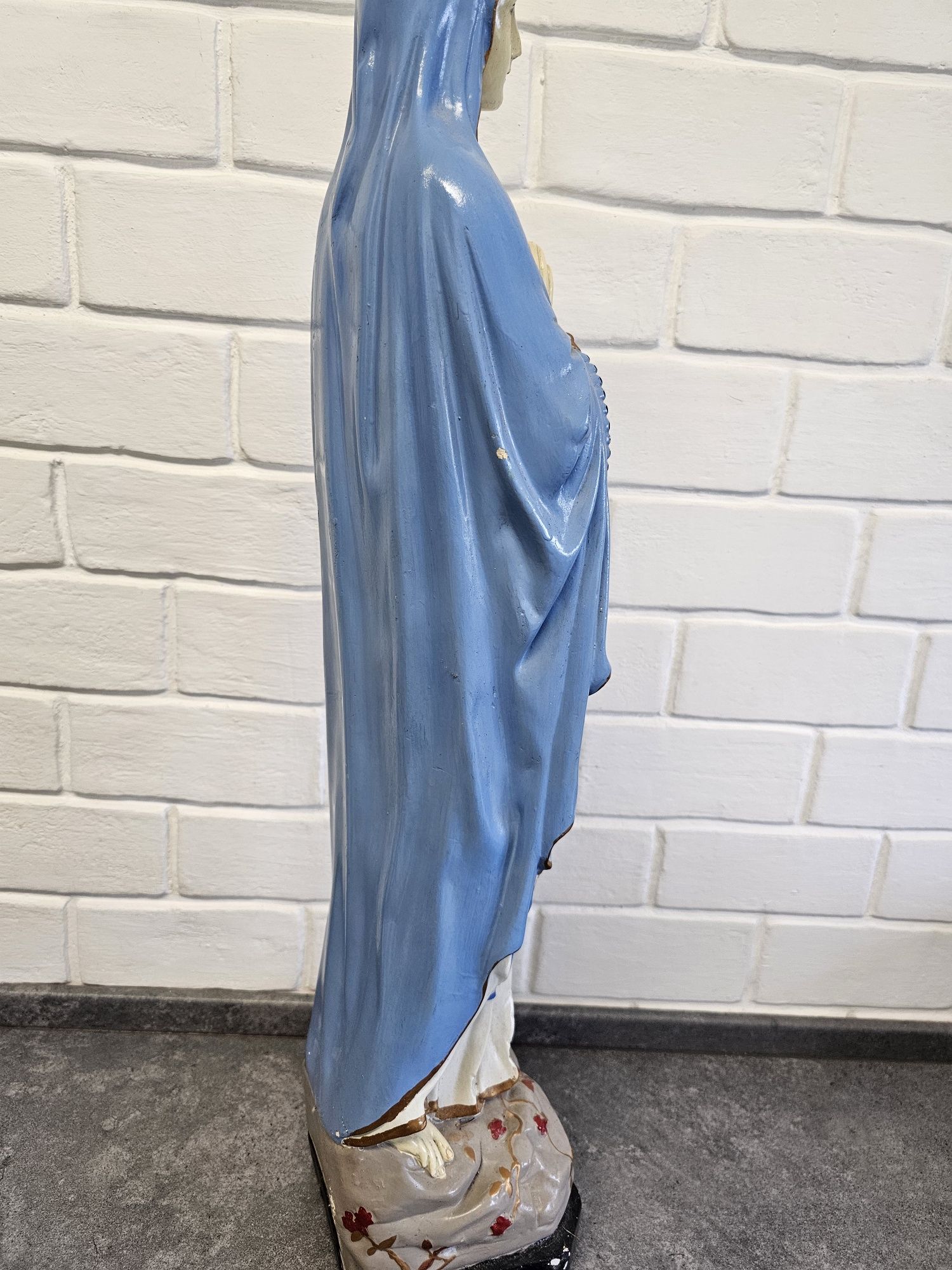 Duża stara figura Matki Boskiej, 69 cm