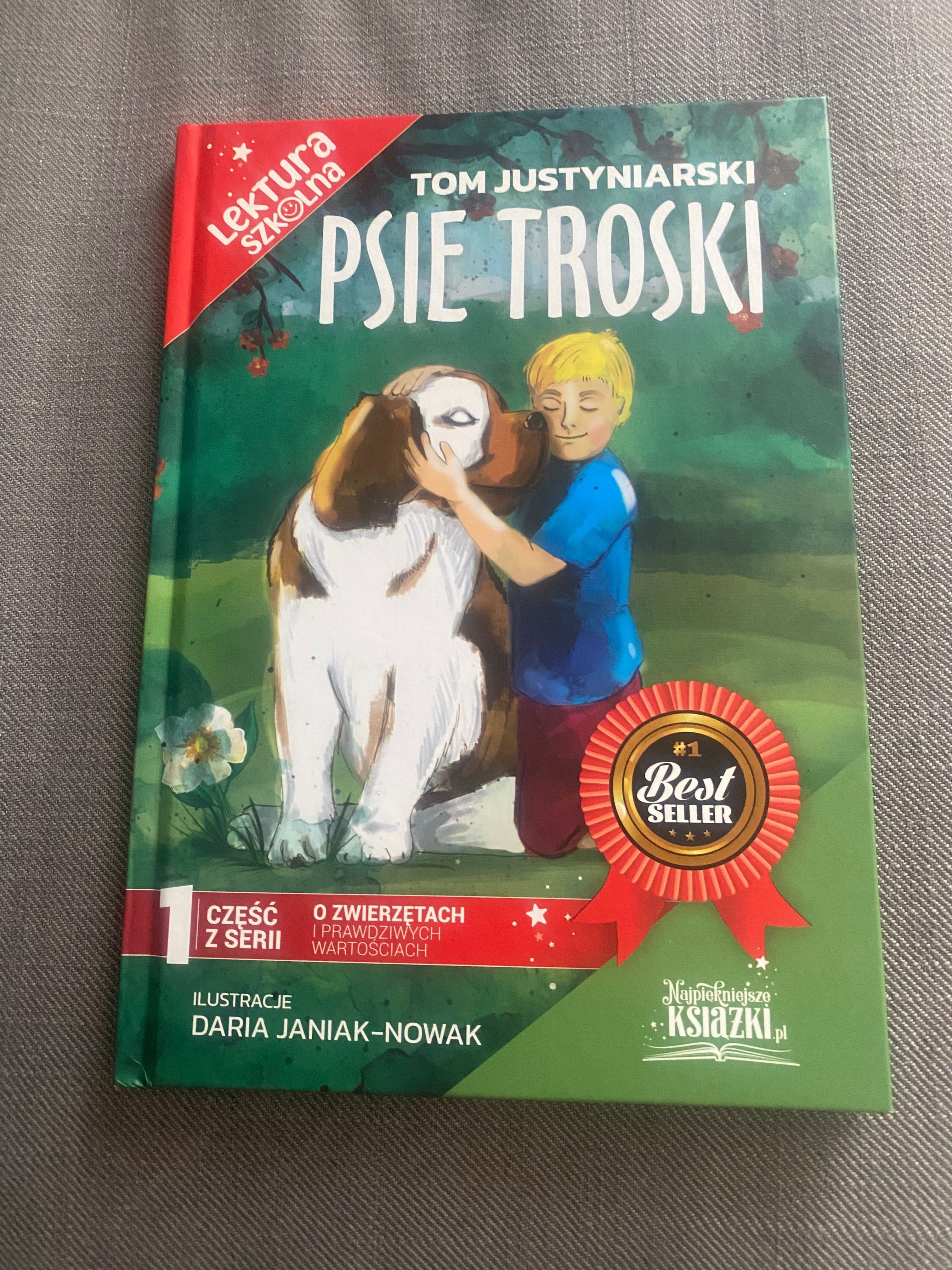 Książka lektura Psie Troski Tom Justyniarski Nowa