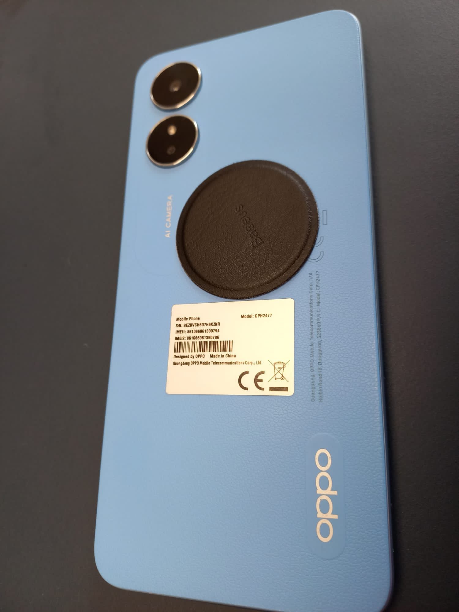 OPPO A 17 model CPH 2477 kolor błękitny