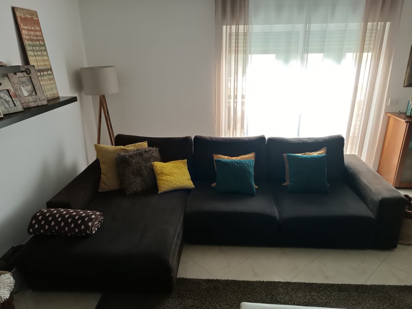 Vendo sofá com chaise longue