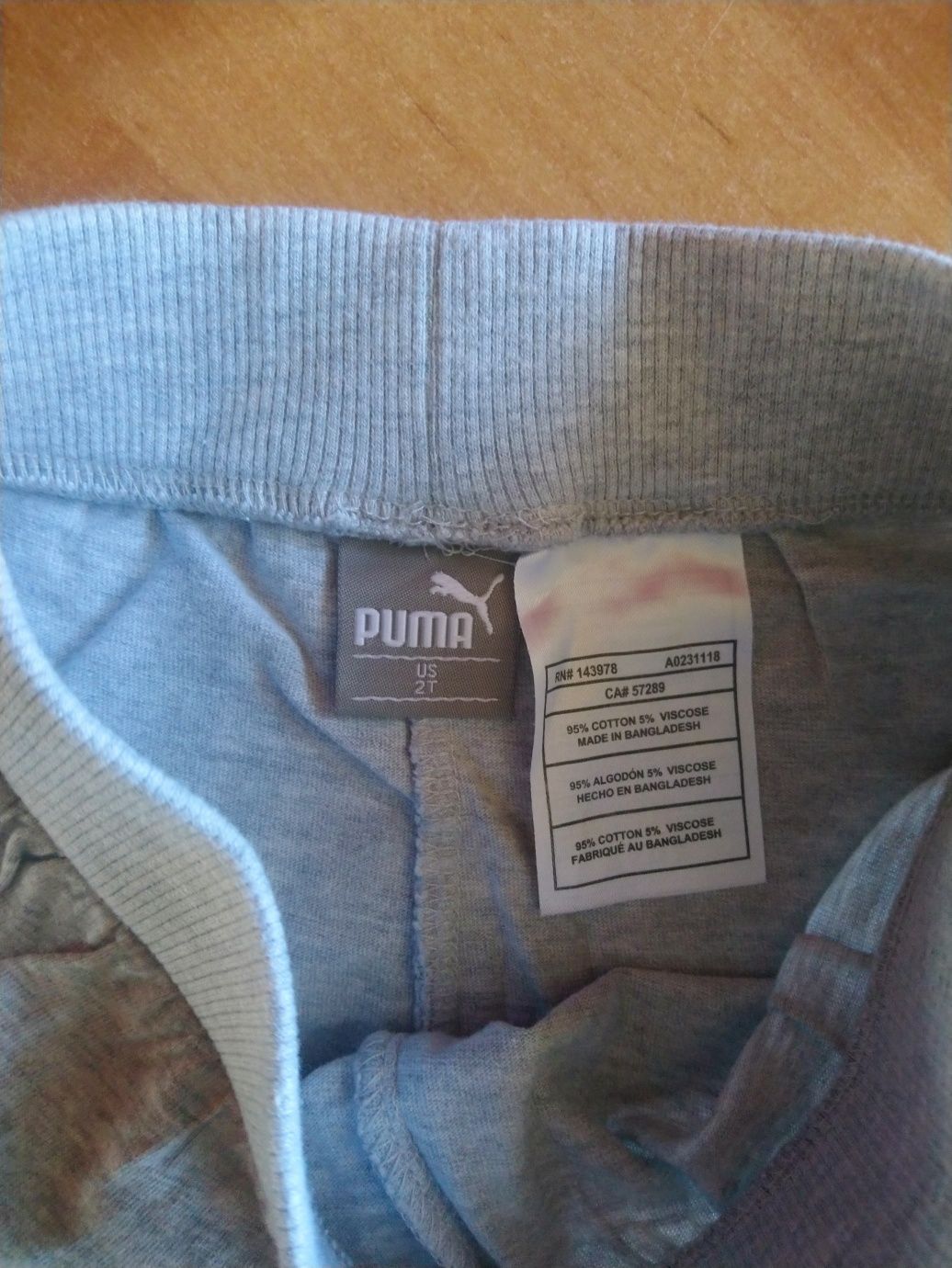 Komplet zestaw bluzka t-shirt koszulka spodnie rybaczki puma