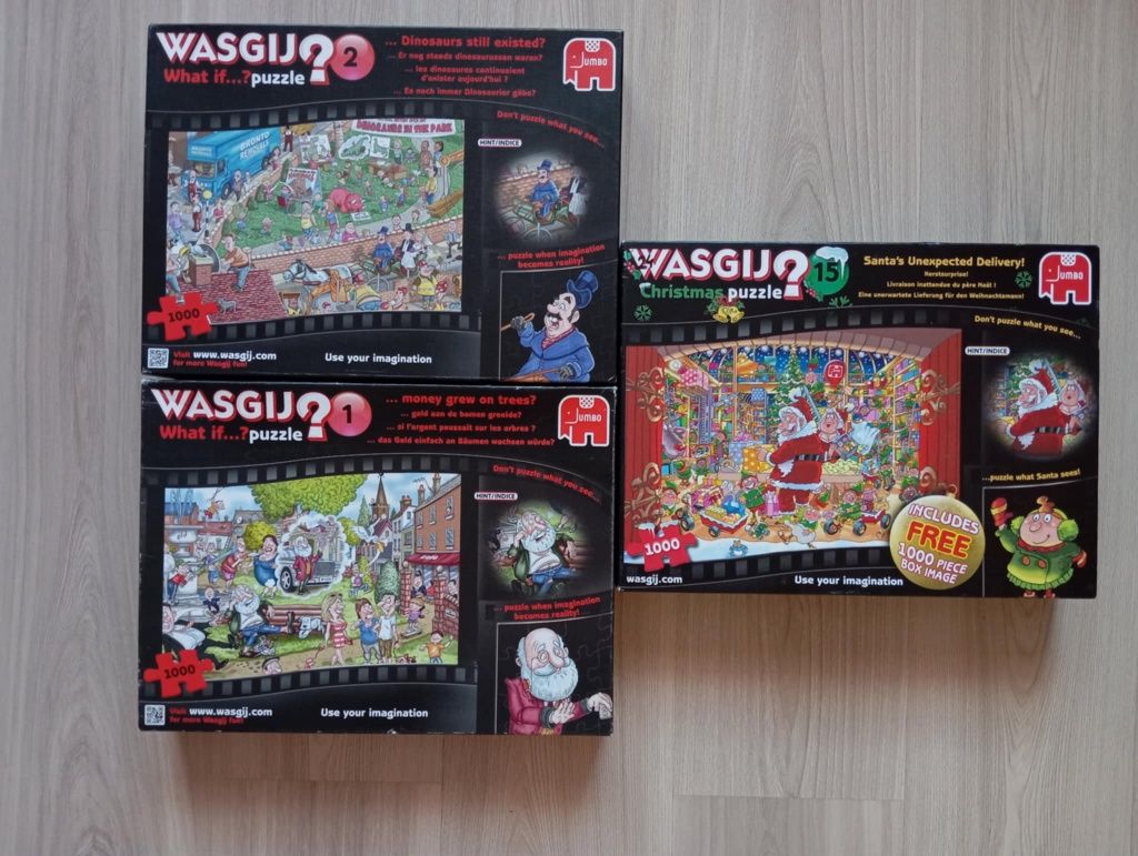 Puzzle Wasgij zestaw 8 pudełek