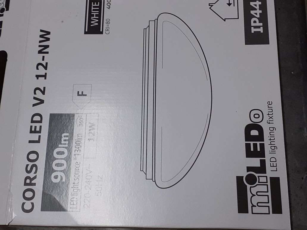 Plafon led bialy