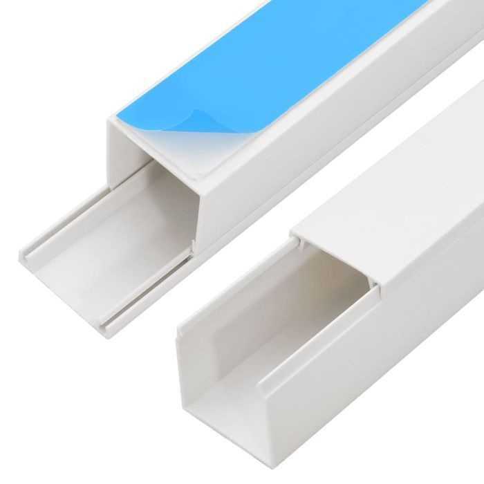 Osłonka na kable PVC 20x10 mm, samoprzylepna, 10 m, biały