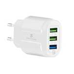 Szybka Ładowarka Sieciowa Usb 3A Qc 3.0 3Xusb