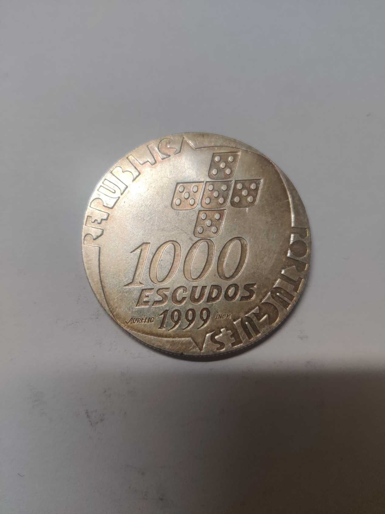 Moeda de 1.000 Escudos 1999 Prata 25 de Abril de 1974