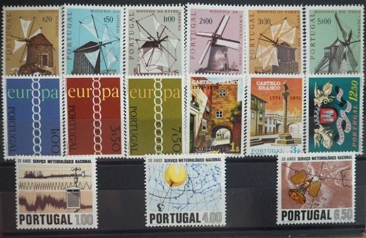 1971 Ano Completo MNH **