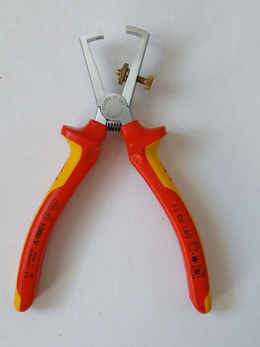 Szczypce Knipex do ściągania izolacji Ze sprężyną rozwierającą*orygina