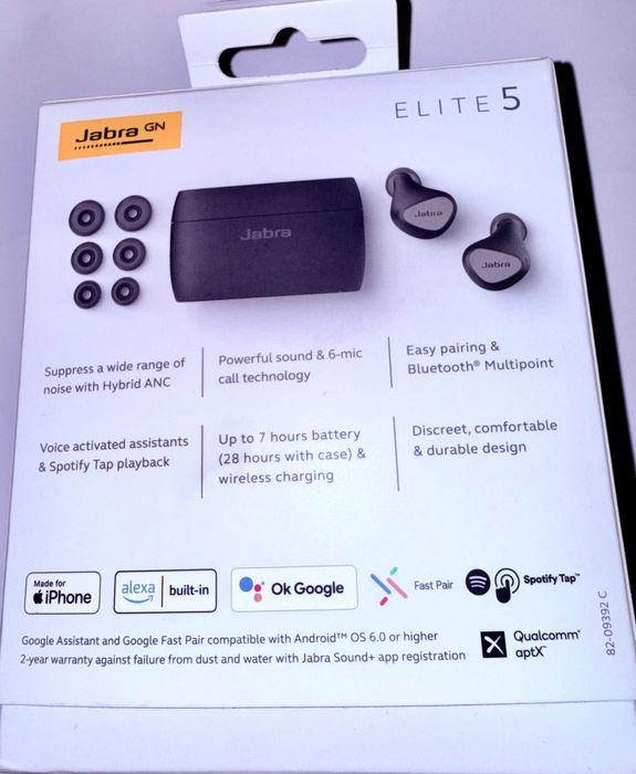 Słuchawki bezprzewodowe Jabra Elite 5