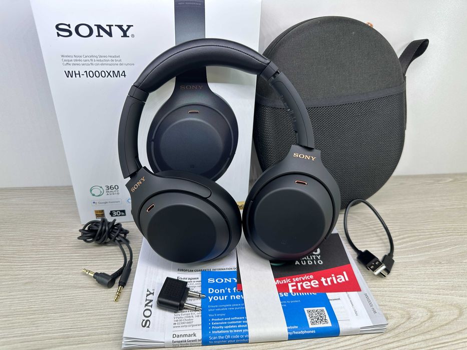 Słuchawki bezprzewodowe nauszne Sony WH-1000XM4 Gwarancja!