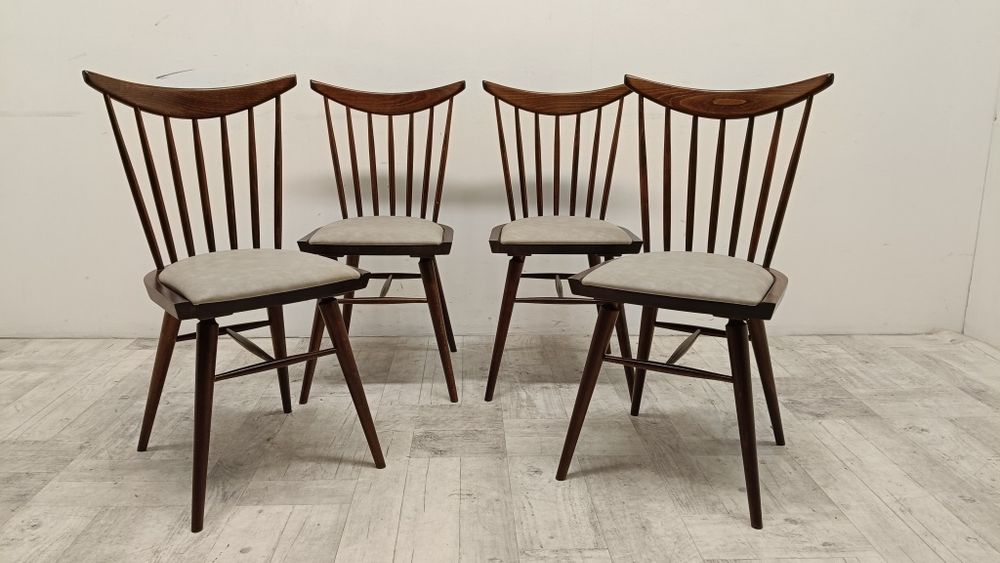 krzesło krzesła prl szczebelki patyczak projekt design kuchnia salon