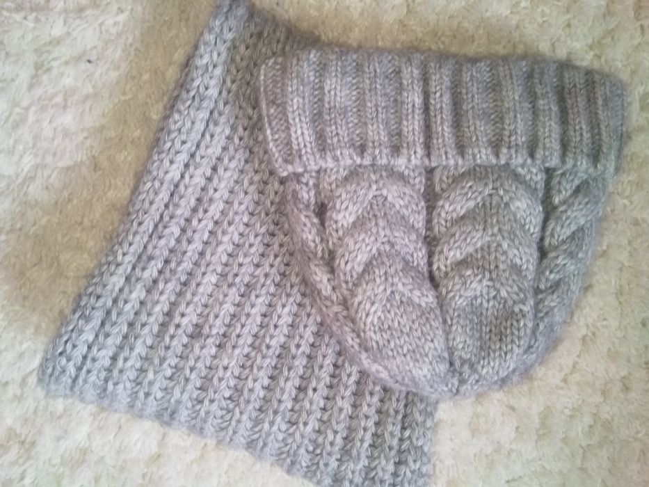 Шапочка +шарф набір