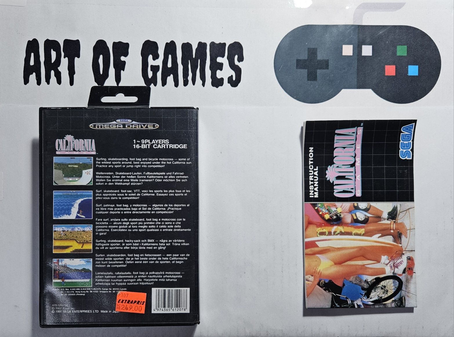 Gra California Games Sega Mega Drive Komplet 3xA