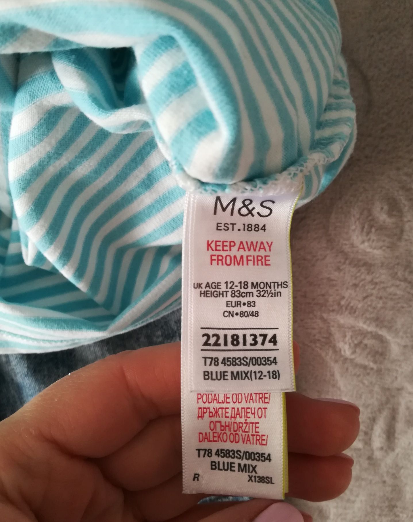 Spodnie Tu i podkoszulek M&S 80-86