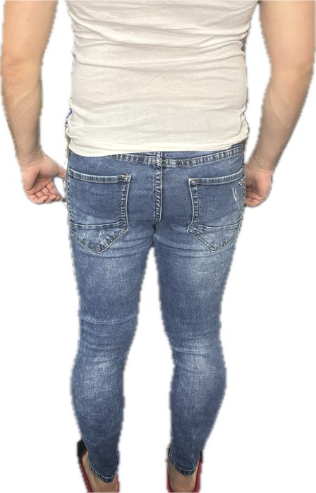 Slodnie meskie jeansowe Dromedar