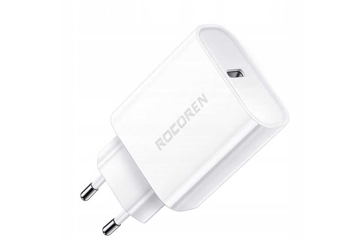 Ładowarka sieciowa Rocoren PD 20W USB-C (biała)