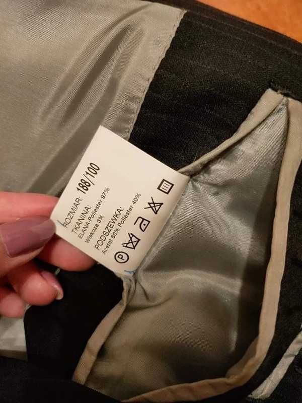 Garnitur RECMAN marynarka 188/100 + kamizelka + spodnie 188/94 - L/XL