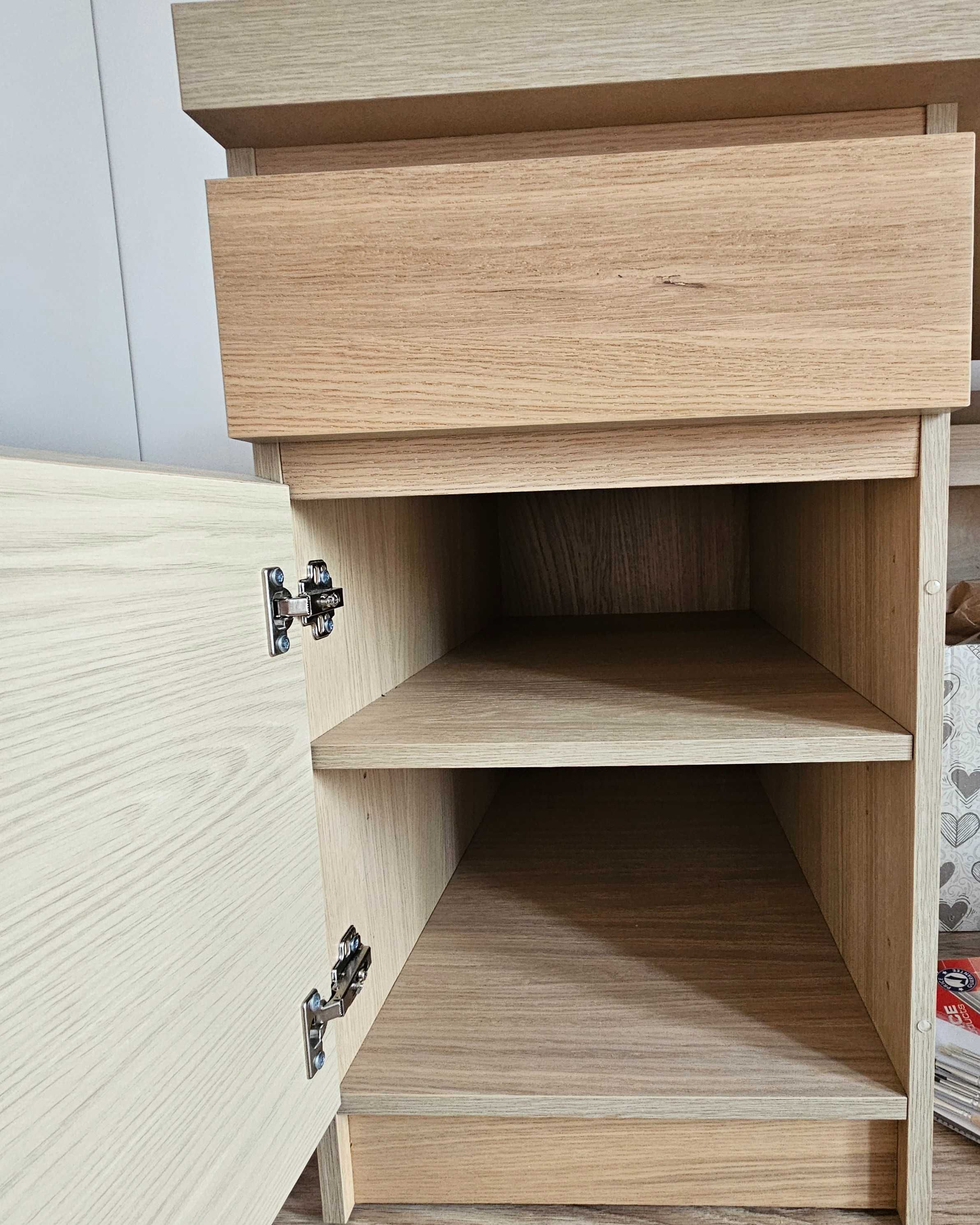 MALM biurko z szafką 140x65 ×72,5
