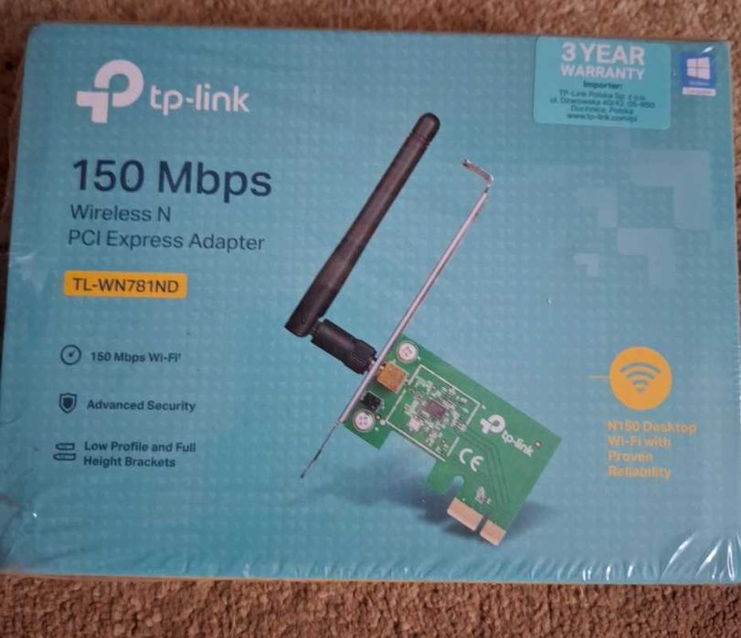 Karta wifi do PC komputera tp-link TL-WN781ND