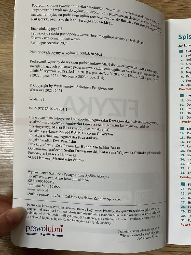 Podręcznik Fizyka 3 WSiP