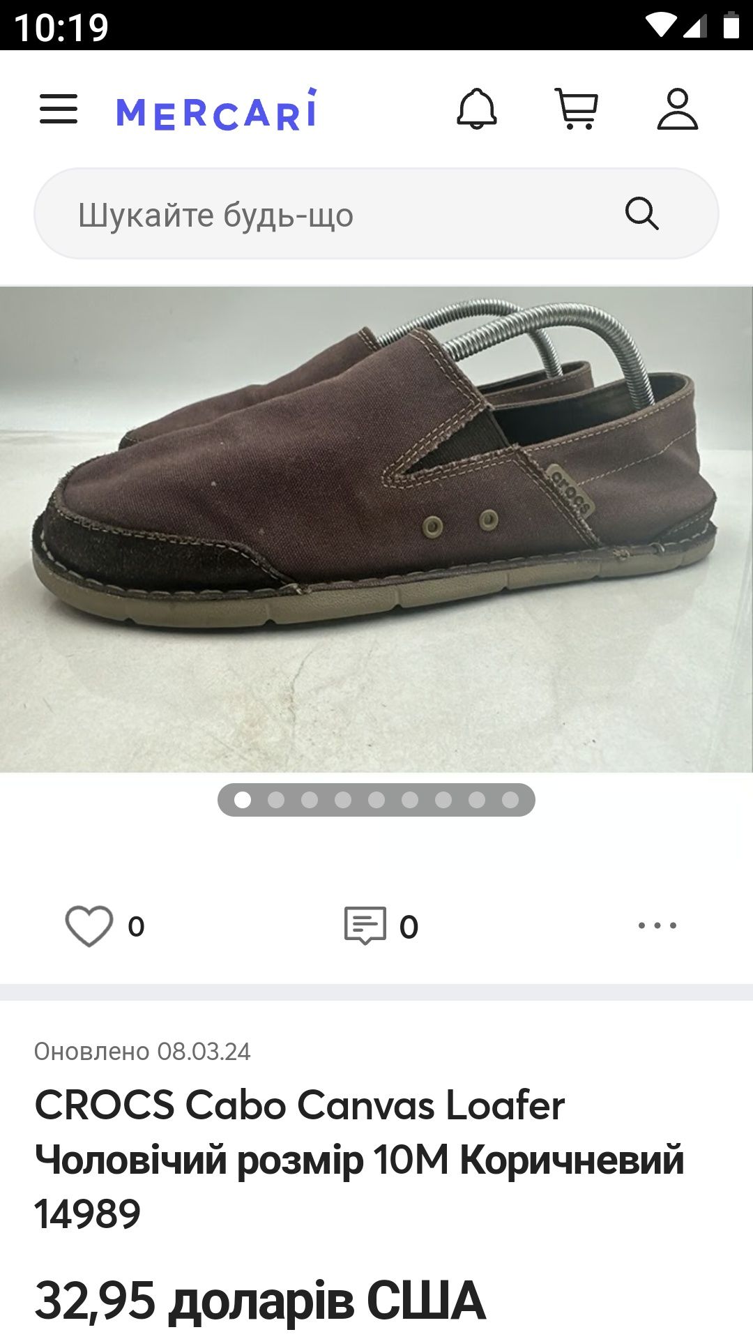 Мокасіни Crocs, текстиль, р. 42