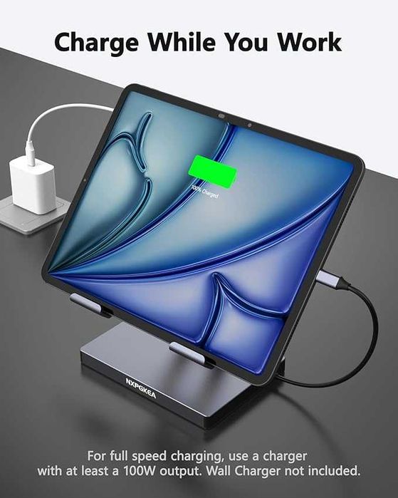 Hub do iPada Pro M4 M2 13 12,9 cala ST901 USB-C 9 w1  podstawka IPAD