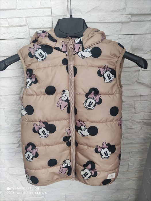 Kamizelka H&M 104 Minnie bezrękawnik puffer