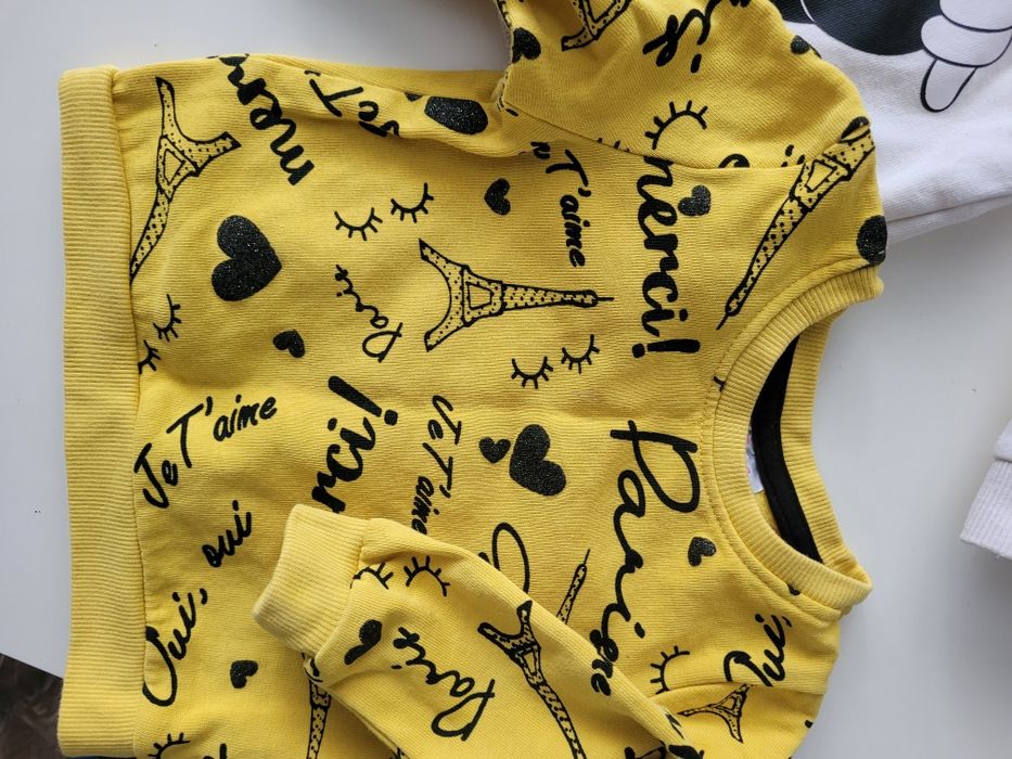 Zestaw bluza pajacyk 6-9mc 74cm m&s h&m,pepco,primark