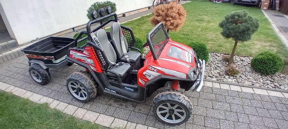 Buggy Peg Perego Polaris Rzr 24V + przyczepa