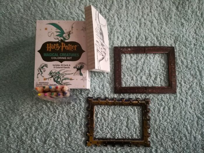 Harry Potter conjunto para colorir - desenhos + lápis de cor - NOVO