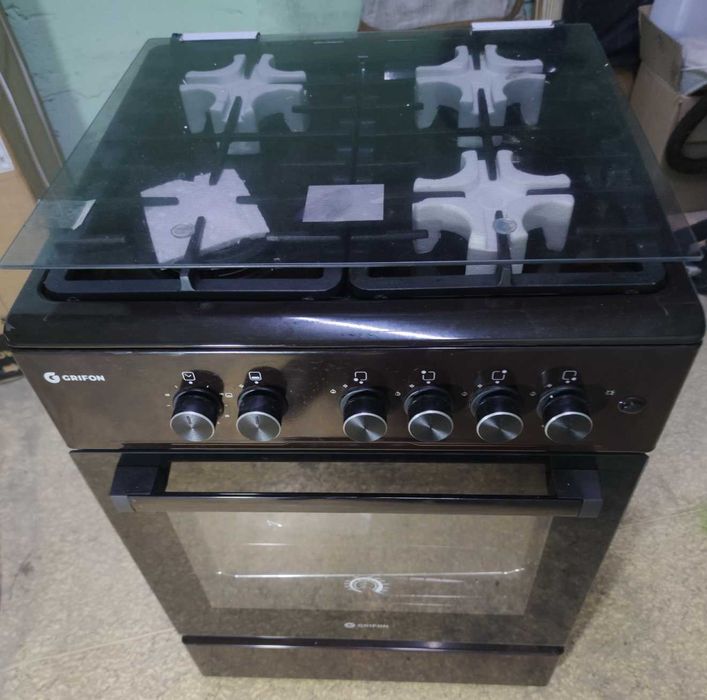 Крутейшая газовая плита новая. Grifon G643X-CAWB3 . Грифон. Нержавейка