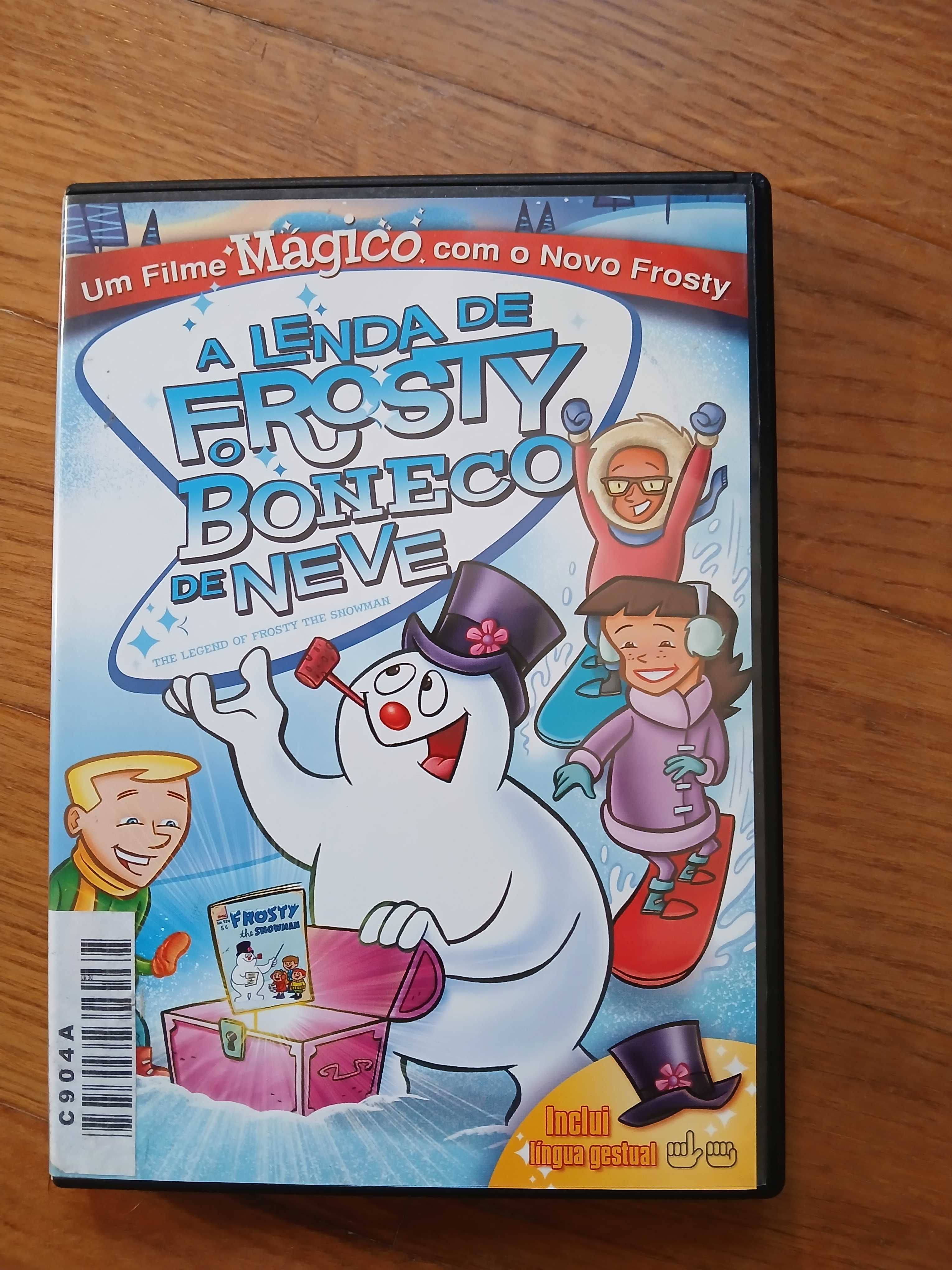 Lote 4 DVD's Infantis - Frosty, Hippo, Livro da Selva, Panda