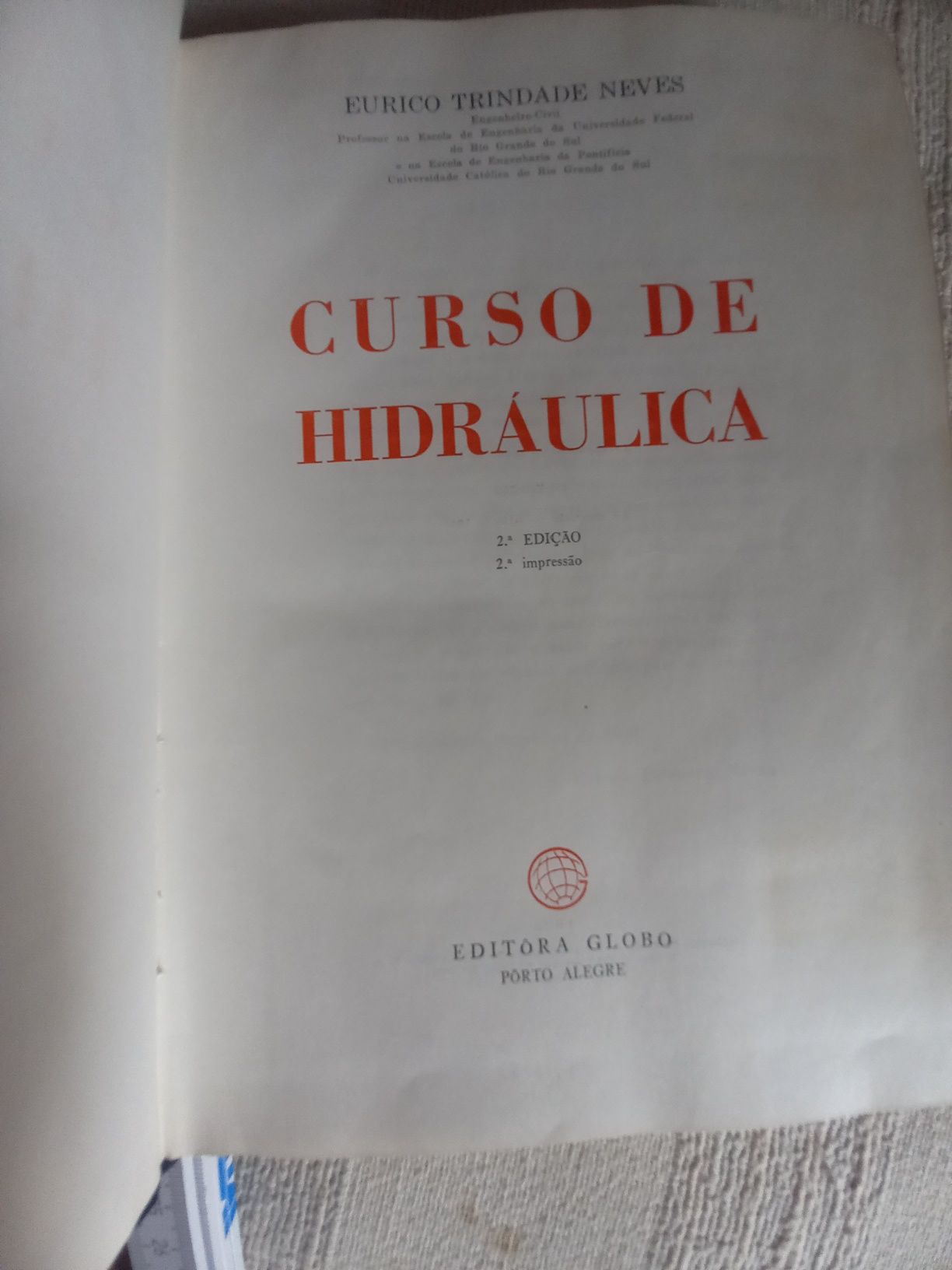Curso de Hidráulica Eurico Trindade Neves