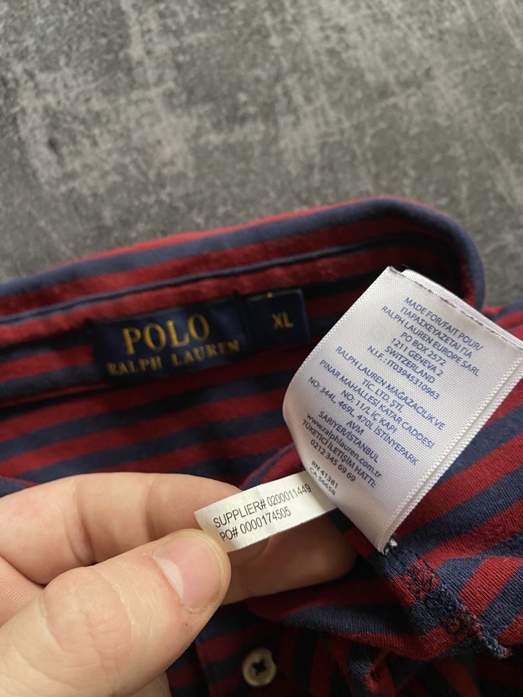 Поло футболка Polo by Ralph Lauren полосатая мужская оригинал