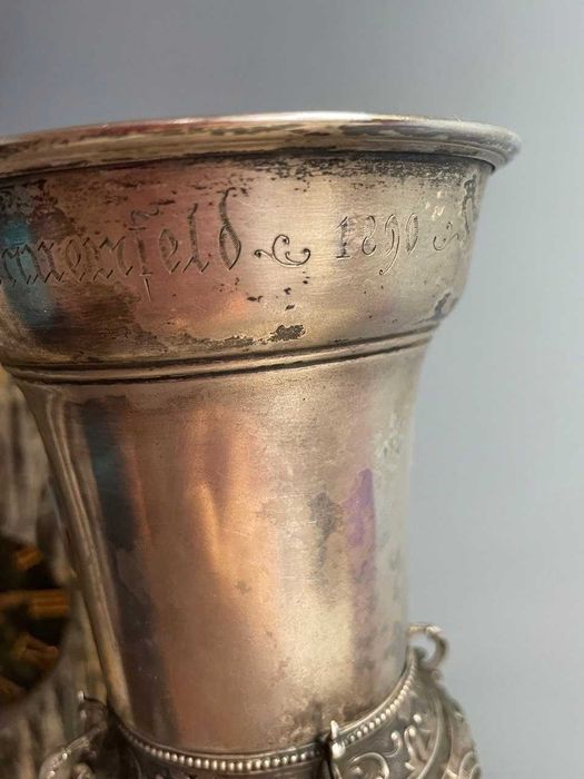 Srebro , puchar strzelecki z Frauenfeld 1890 rok .