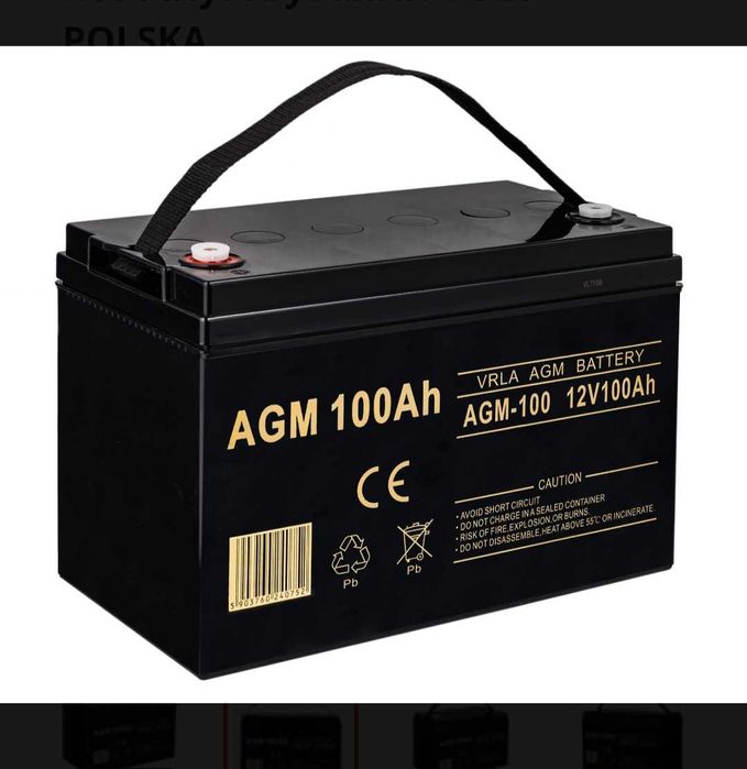 В НАЯВНОСТІ! Акумулятор AGM 12V 100Ah VOLT Польща Аварійне живлення