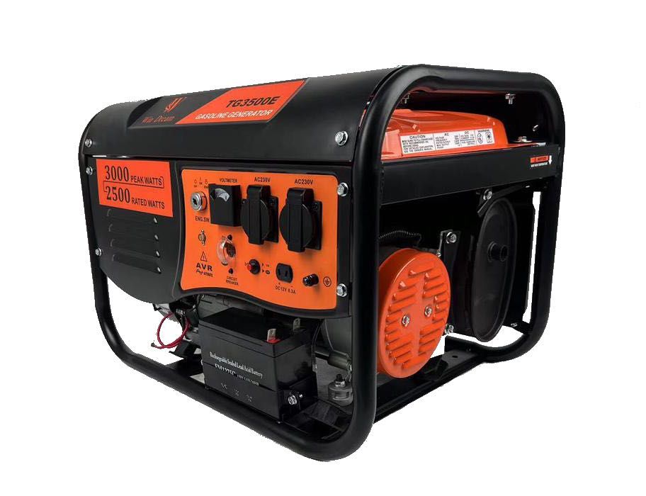 Agregat prądotwórczy generator prądu 3 kW 7 HP AVR, MIEDŹ bez kółek