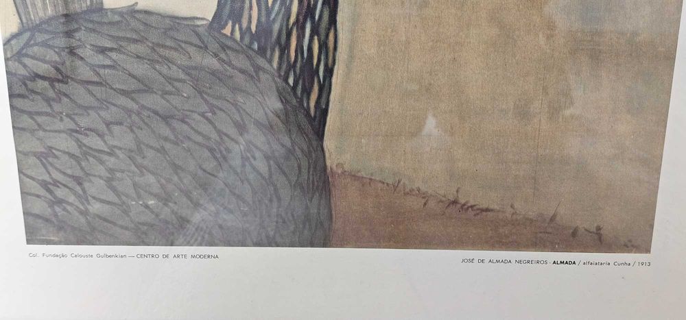 Quadro com reprodução de Almada Negreiros
